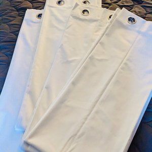 Bright White Thermal Set Of 4 Panels Grommet Insulated Blackout 52x72